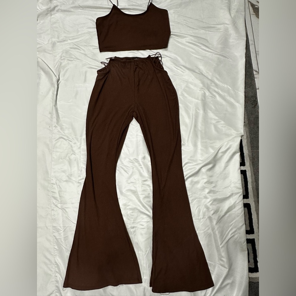 Set crop top & high waisted pants